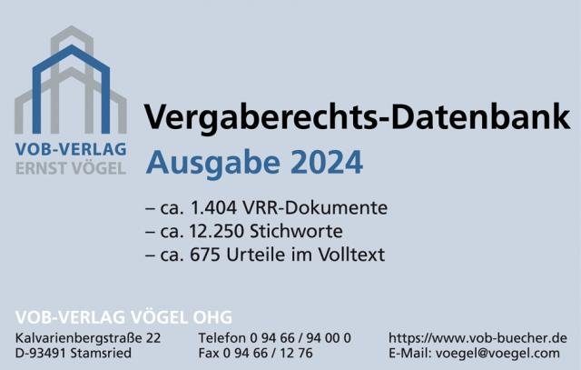 Vergaberechts-Datenbank 1998–2023