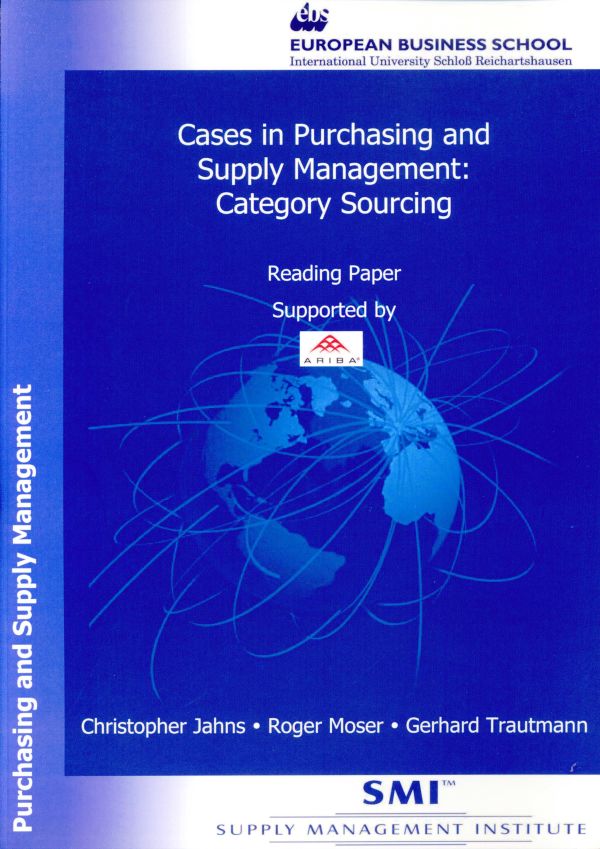 Cases in Purchasing and Supply Management.