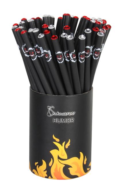 Schwarzer Humor - Bleistifte-Box mit 50 Bleistiften