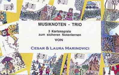 Musiknoten-Trio