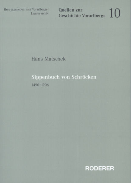 Sippenbuch von Schröcken 1490-1906