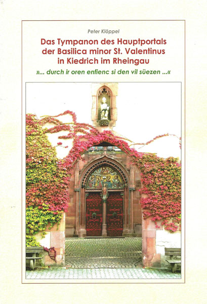 Das Tympanon des Hauptportals der Basilica minor St. Valentinus in Kiedrich im Rheingau – 