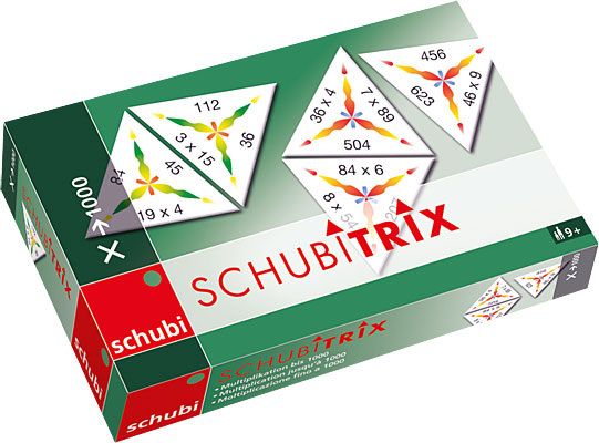 Schubitrix Mathematik: Multiplikation bis 1000
