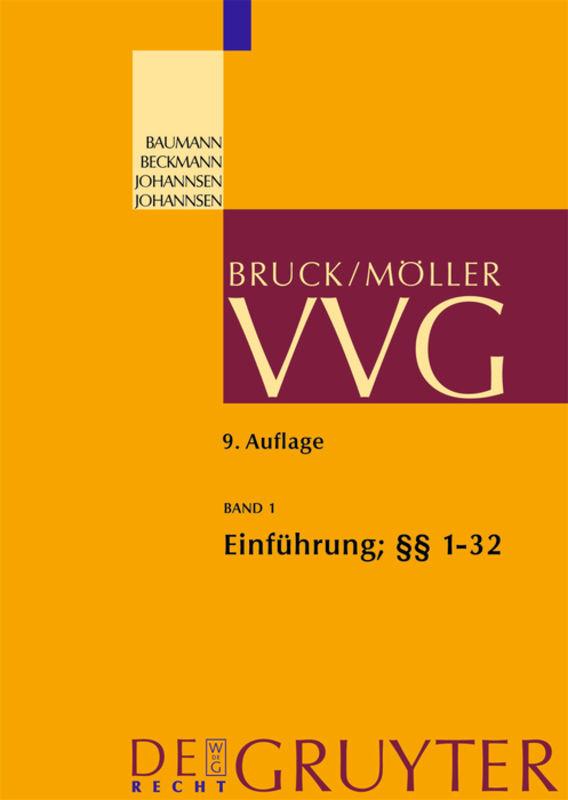 VVG / Einführung; §§ 1-32 VVG