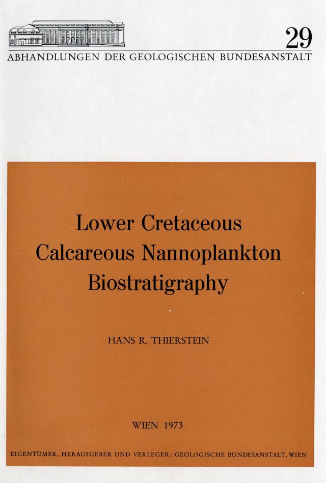Lower Cretacous Calcareus Nannoplankton Biostratigraphy
