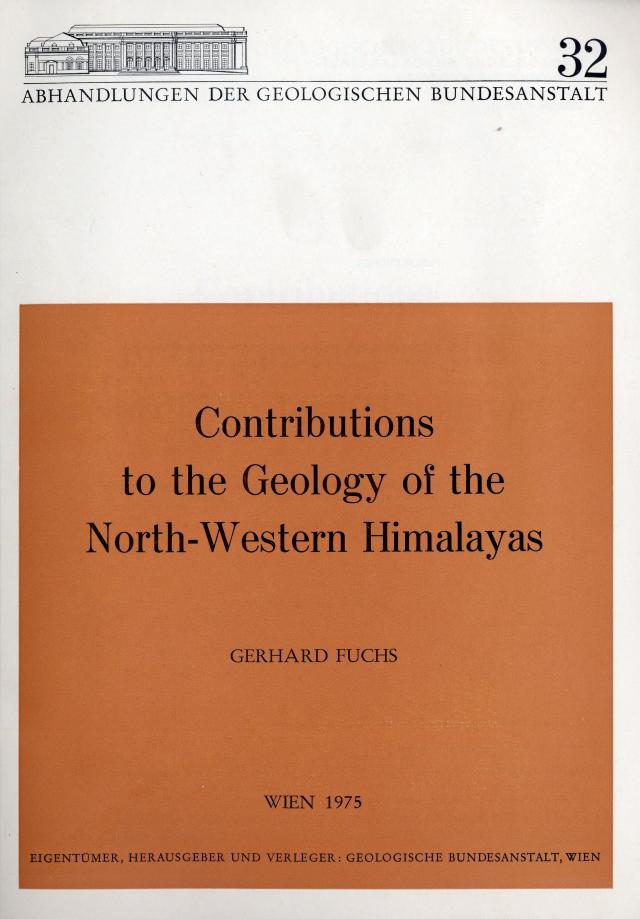 Contributions to the Geology of the North-Western Himalayas