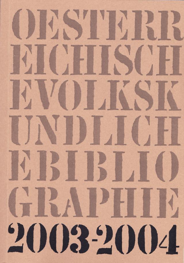 Österreichische Volkskundliche Bibliographie
