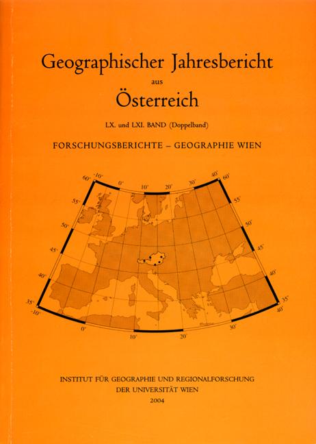 Forschungsberichte aus dem Institut für Geographie und Regionalforschung der Universität Wien