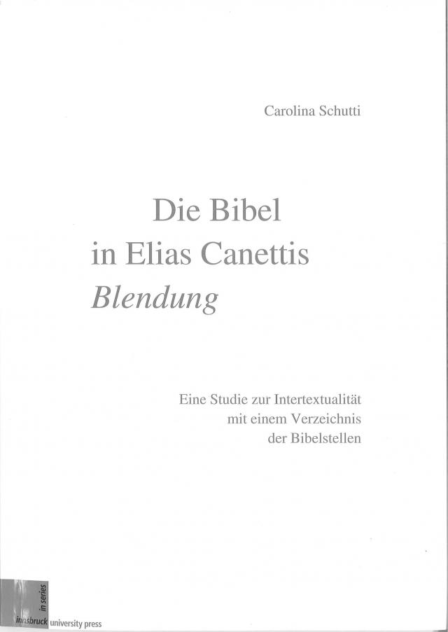 Die Bibel in Elias Canettis 