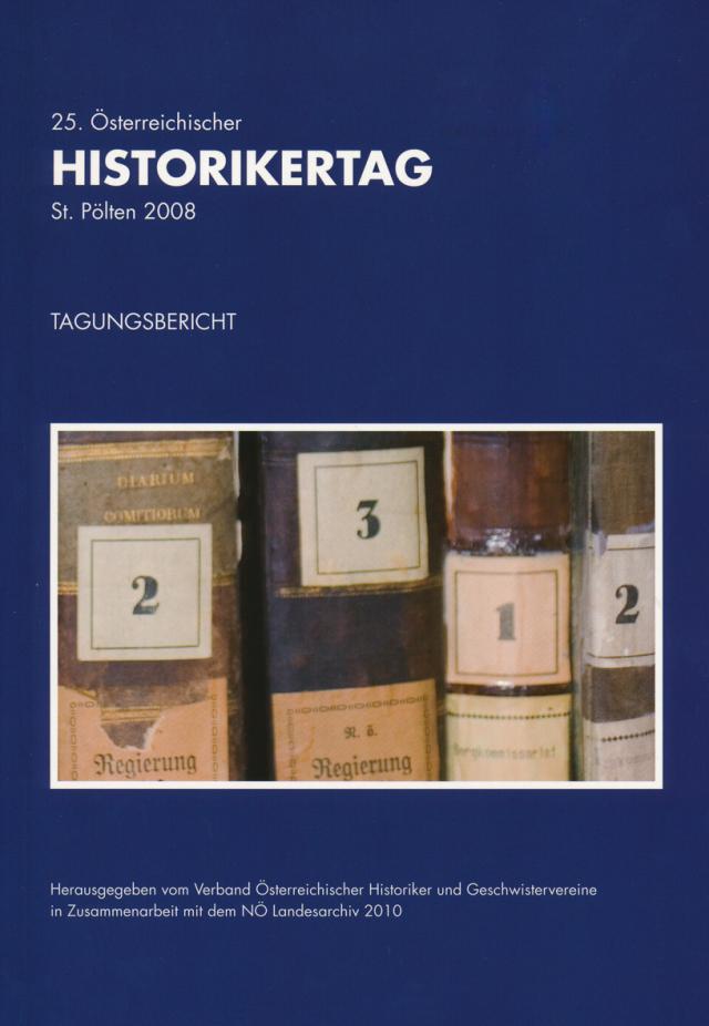 25. Österreichischer Historikertag St. Pölten 2008