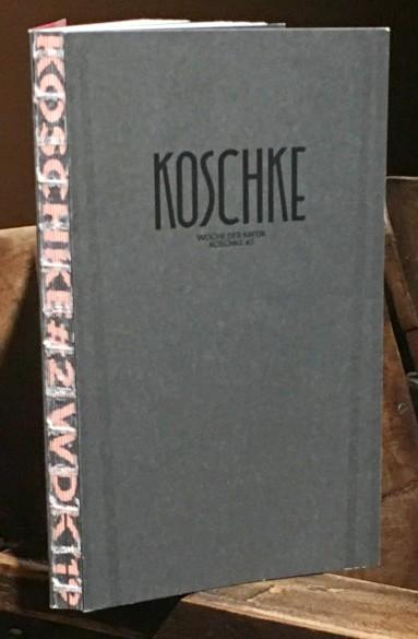 Koschke #2: Die Publikation der WOCHE DER KRITIK / BERLIN CRITICS’ WEEK 2019
