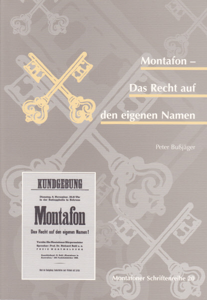 Montafon - Das Recht auf einen eigenen Namen
