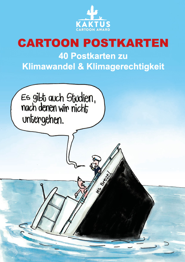 Cartoon Postkarten - Klimawandel