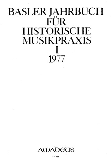 Basler Jahrbuch für Historische Musikpraxis / Musik des Mittelmeerraumes und Musik des Mittelalters
