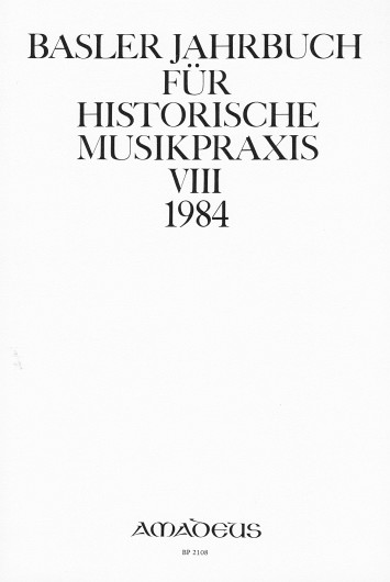 Basler Jahrbuch für Historische Musikpraxis / Mittelalterliche Musikinstrumente - Ikonographie und Spielpraxis