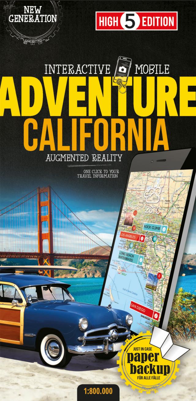 Interactive Mobile ADVENTUREMAP Kalifornien
