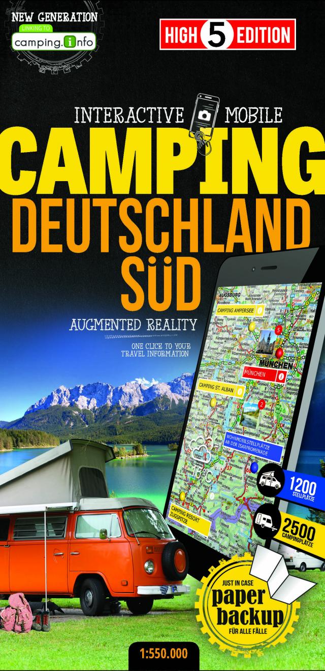Interactive Mobile CAMPINGMAP Deutschland Süd