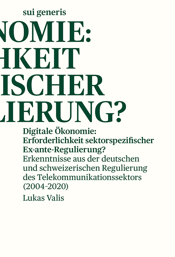Digitale Ökonomie: Erforderlichkeit sektorspezifischer ex-ante Regulierung?