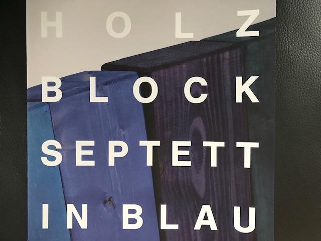 HOLZ BLOCK SEPTETT IN BLAU