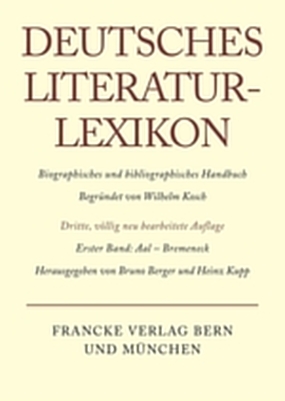 Deutsches Literatur-Lexikon / Aal - Bremeneck
