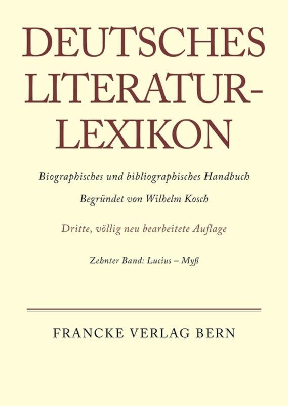 Deutsches Literatur-Lexikon / Lucius - Myss