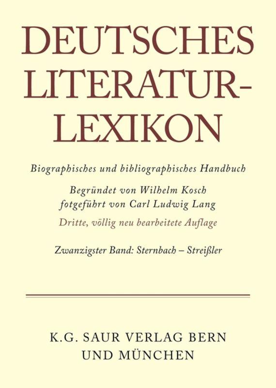 Deutsches Literatur-Lexikon / Sternbach - Streißler