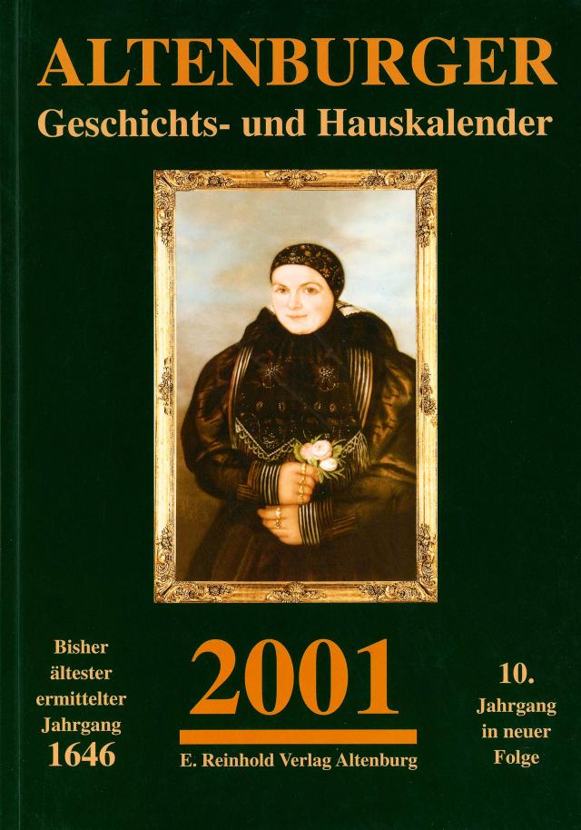 Altenburger Geschichts- und Hauskalender / Altenburger Geschichts- und Hauskalender