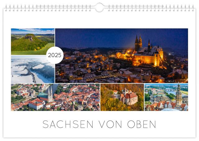 Kalender Sachsen von oben 2025 - Luftaufnahmen