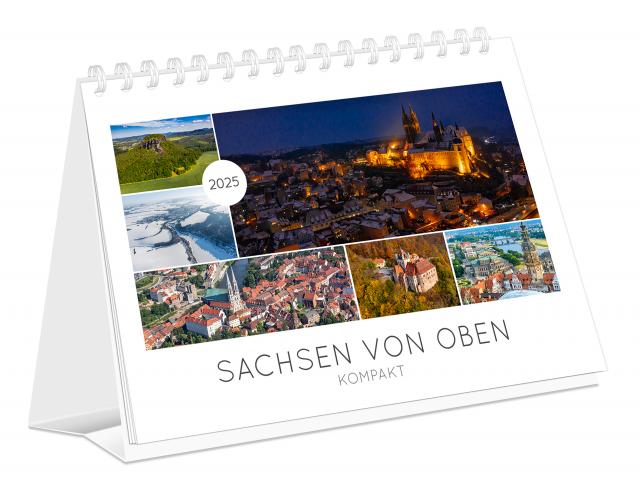 Kalender Sachsen von oben kompakt 2025
