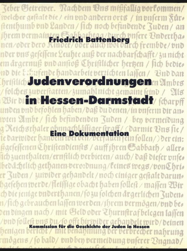 Judenverordnungen in Hessen-Darmstadt