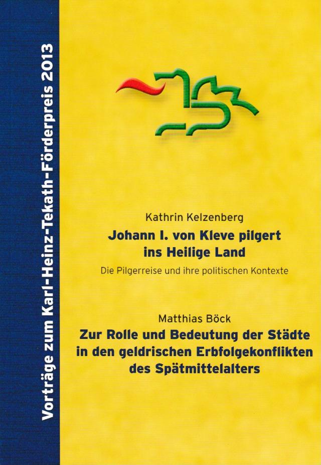 Vorträge zum Karl-Heinz-Tekath-Förderpreis 2013