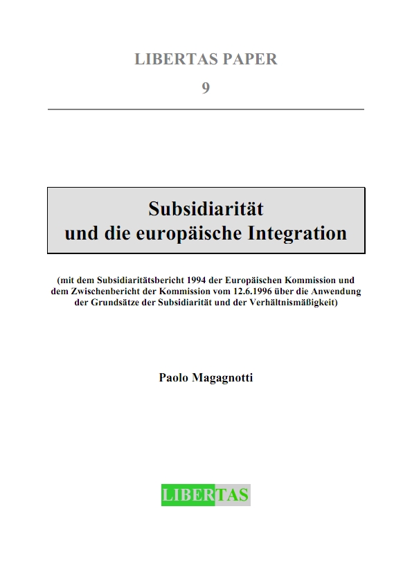 Subsidiarität und die europäische Integration