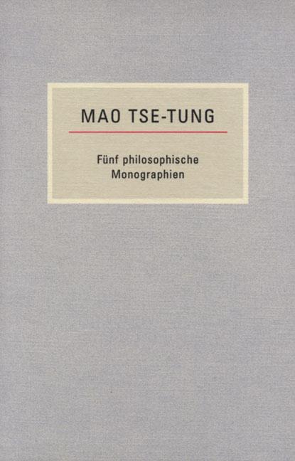 Fünf philosophische Monographien