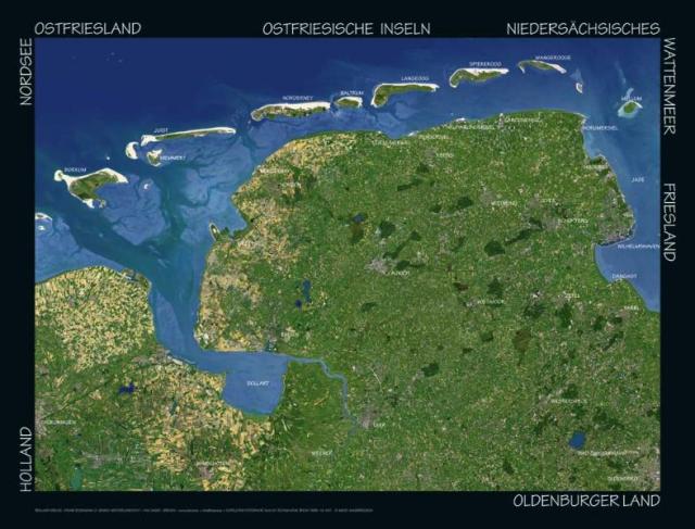 Ostfriesland Satellitenposter