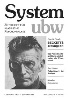 Becketts Traurigkeit /Das Peinlichkeitsgefühl und sein Auftreten als Widerstand /Ratschläge in der Analyse