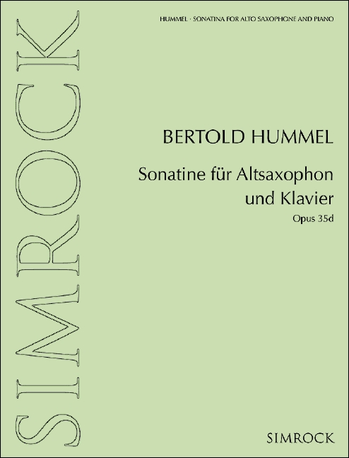 Sonatine für Altsaxophon und Klavier