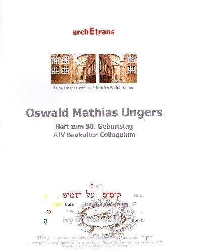 Oswald Mathias Ungers zum 80. Karlsruher AIV Miniaturen