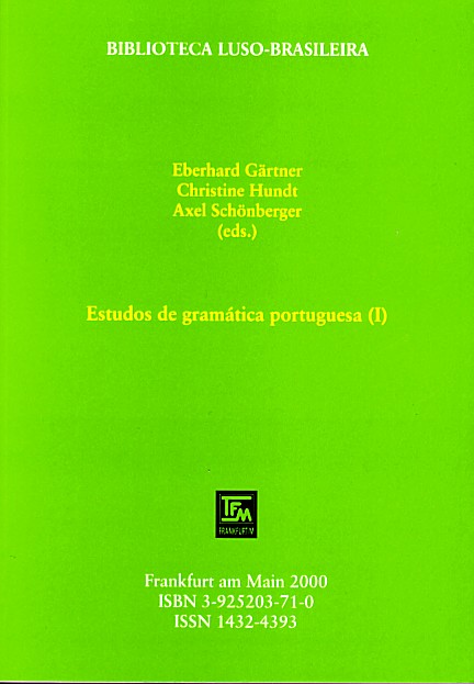 Estudos de gramática portuguesa / Estudos de gramática portuguesa (I)