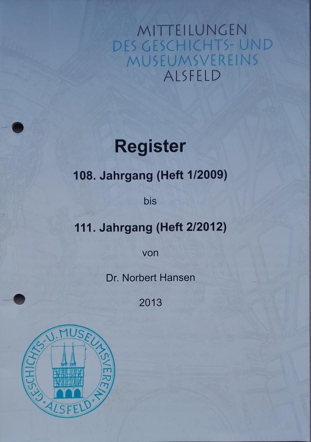 Register 108. Jahrg. (Heft 1/2009) bis 111. Jahrg. (Heft 2/2012)