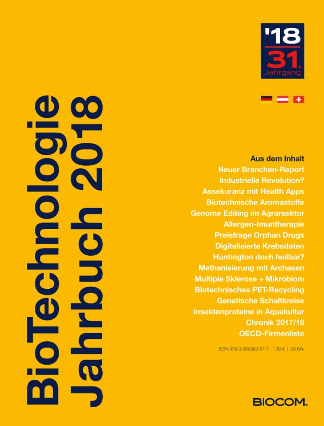 BioTechnologie Jahrbuch 2018