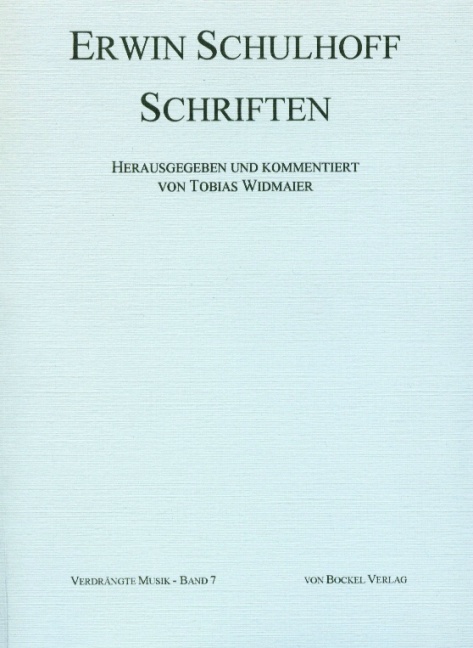 Erwin Schulhoff - Schriften