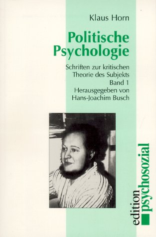 Werkausgabe / Politische Psychologie