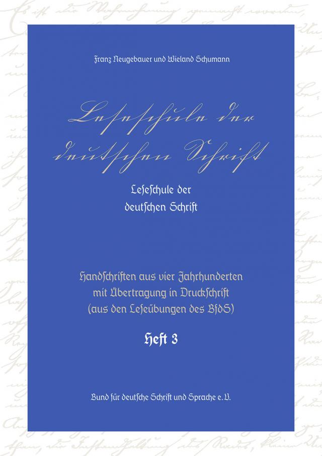 Leseschule der deutschen Schrift, Heft 3