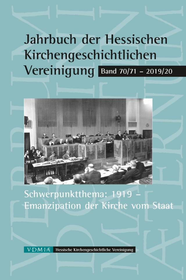 Jahrbuch der Hessischen Kirchengeschichtlichen Vereinigung