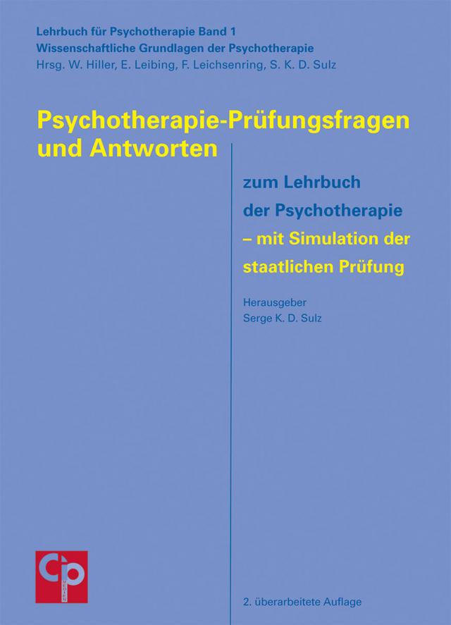 Psychotherapie-Prüfungsfragen und Antworten
