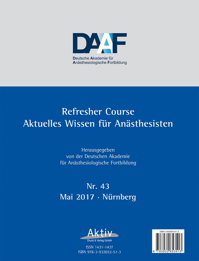 Refresher Course Nr. 43/2017