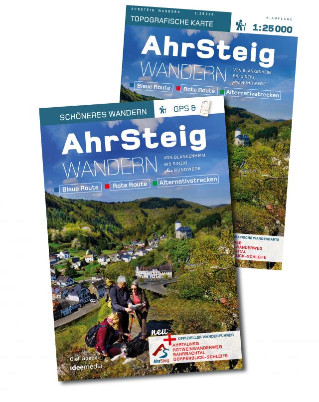 AhrSteig Wandern – Start-Set Buch & Karte 1: 25000. Offizielles Wander-Set zur endgültigen Trasse mit App-Anbindung.