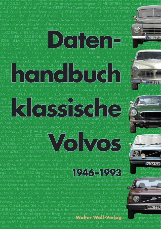 Datenhandbuch Klassische Volvos
