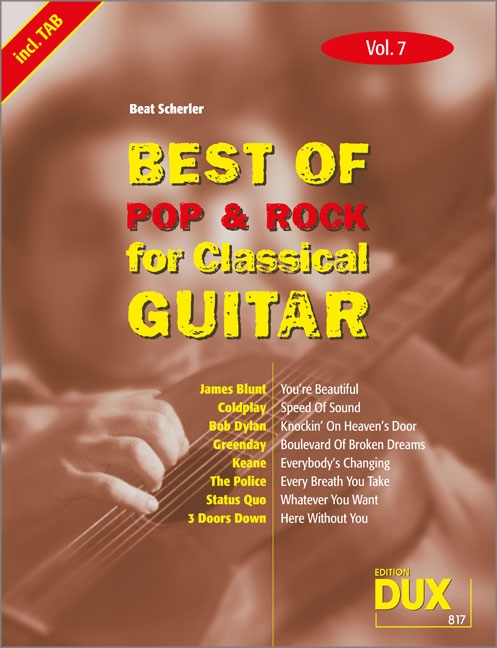 Best of Pop & Rock for Classical Guitar Vol. 7