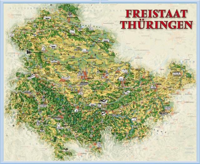 Ferienkarte Thüringen